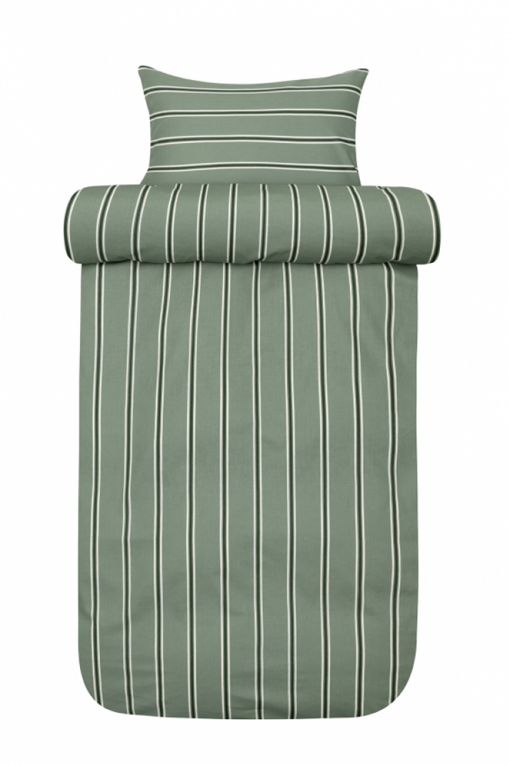 Hoie Påslakanset Lissi Dämpad Grön 150x210 cm i gruppen Sängkläder / Varumärken / Hoie Sängkläder hos Sängvaruhuset Elgen (70008891)