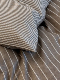 Hoie Påslakanset Flemming Flannel Chokladbrun 150x210 cm