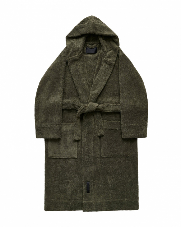 Magniberg Gelato Bathrobe Terry Olive Green