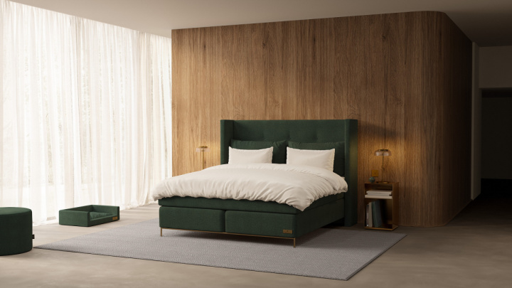 Carpe Diem Beds Sandö Kontinentalsäng Luxury Dark Grey 210x200 cm