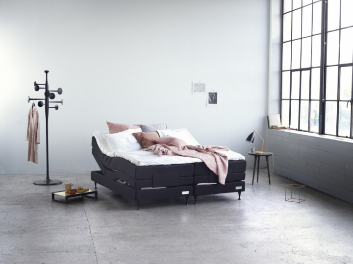 Carpe Diem Beds Saltö Ställbar Säng Luxury Light Grey 105x210 cm