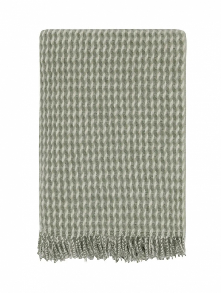 Hoie Teide Ullpläd Dämpad Grön 120x180 cm