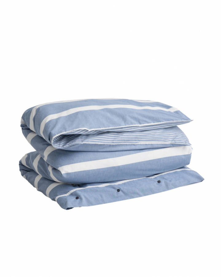 Gant Home Oxford Stripe Påslakan Sea Blue