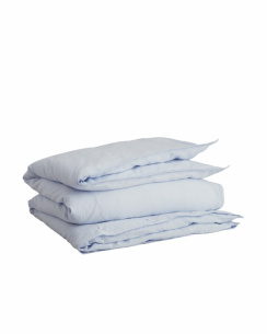 GANT Home Cotton Linen Påslakan Light Blue