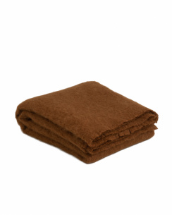 GANT Home Mohair Throw Suede Brown