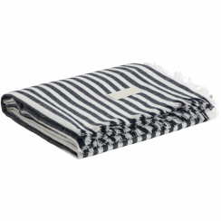 GANT Home Light Stripe Tæppe 130x180 cm, Evening Blue