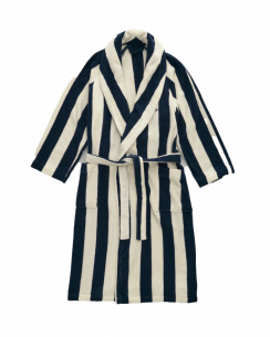 GANT Home Morgonrock Striped Robe Evening Blue