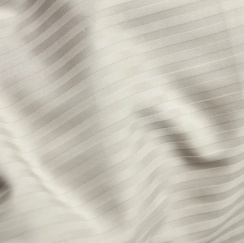 Gripsholm Påslakanset Bamboo Stripe Linen Beige
