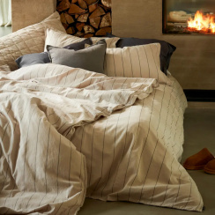 Gripsholm Påslakanset Linneblandning beige 150x210 cm