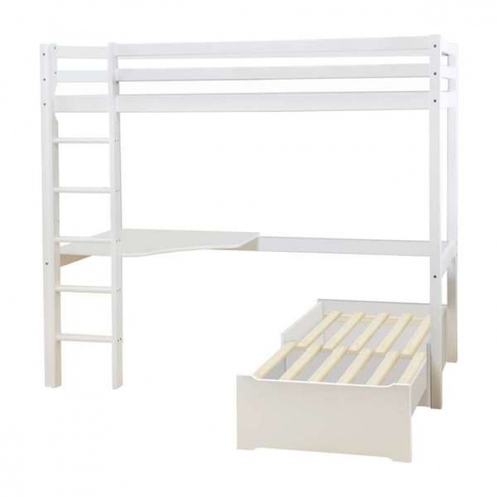 Hoppekids Eco Dream Megasäng med Loungemodul och bordsskiva i gruppen hos Sängvaruhuset Elgen (BASIC-A14-1)