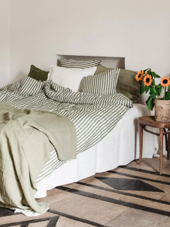 Lovely Linen Misty Påslakan Jeep Green