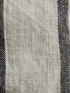 Lovely Linen Misty Påslakan Stripe Black