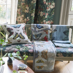 Designers Guild Mirrored Butterflies Sky 130x180cm