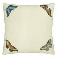 Designers Guild Mirrored Butterflies Parchment 50x50cm