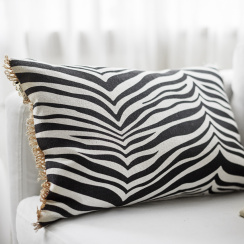 Classic Collection Kudde Zebra 40x60cm Svart