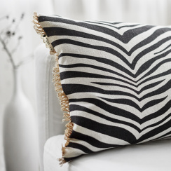 Classic Collection Kudde Zebra 40x60cm Svart