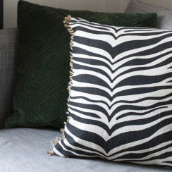 Classic Collection Kudde 50x50cm Zebra Black