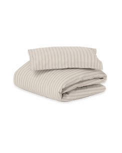 Garbo & Friends Påslakanset Muslin Baby Stripe Mauve 70x80 cm
