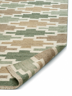 Classic Collection Matta Korsnäs Grön/Beige
