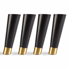 Hilding Sängben Lutande Svart/Mässing