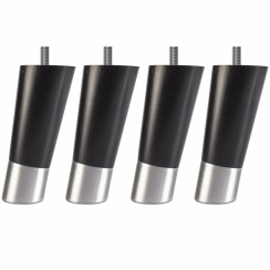 Hilding Sängben Lutande Svart/Metall