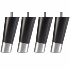 Hilding Sängben Lutande Svart/Metall