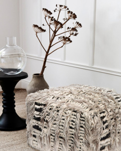Classic Collection Puff Raccoon 55x55 cm Natural