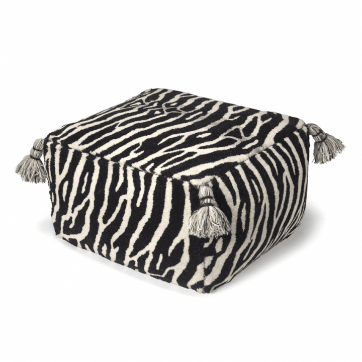 Classic collection Puff Zebra 55x55 cm i gruppen hos Sängvaruhuset Elgen (PO55ZEBW)