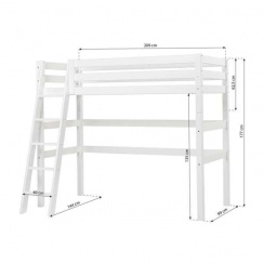 Hoppekids Eco Luxury Hög Säng 90x200 cm
