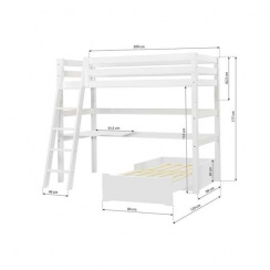 Hoppekids Eco Luxury Megaseng 90x200 cm