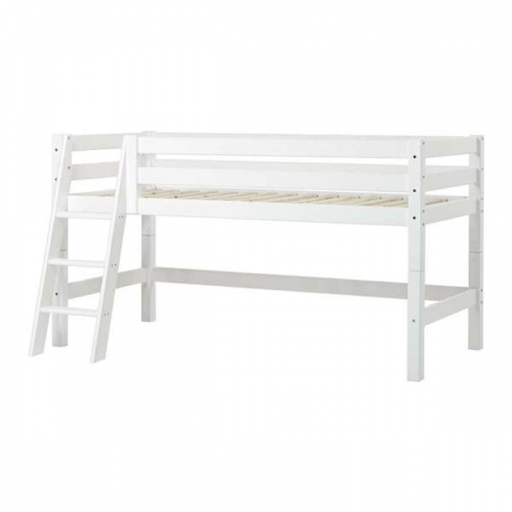Hoppekids Eco Luxury Halvhög Säng med lutande stege 90x200 cm i gruppen Sängar / Våningssängar & Barnsängar / hoppekids hos Sängvaruhuset Elgen (PRE-A5-1)