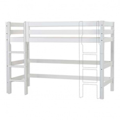 Hoppekids Eco Luxury Mellemhøj Seng med lige stige 90x200 cm