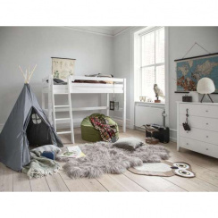 Hoppekids Eco Luxury keskikorkea sänky jossa vino tikkaat 90x200 cm