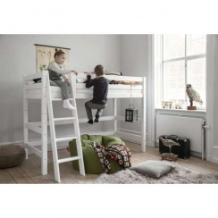 Hoppekids Eco Luxury keskikorkea sänky jossa vino tikkaat 90x200 cm