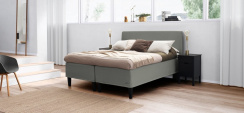 Jensen Supreme Boxmadras Oyster Grey 120x200 cm