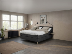 Jensen Supreme Elevationsseng Oyster Grey 120x200 cm