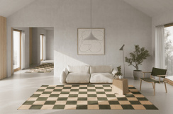 Classic Collection Matta Square Skogsgrön/Natur