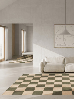 Classic Collection Matta Square Skogsgrön/Natur