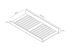 Winga utdragbar extrasäng till Mattis våningssäng