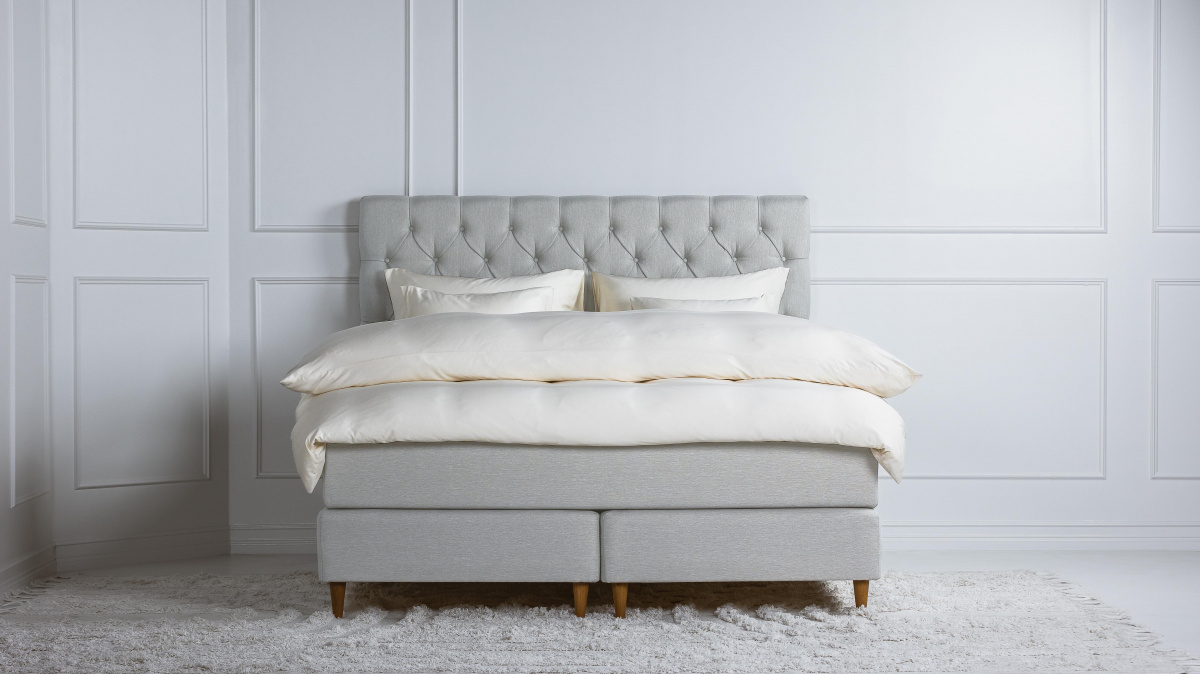 Winga Premium Kontinentalsäng Grå