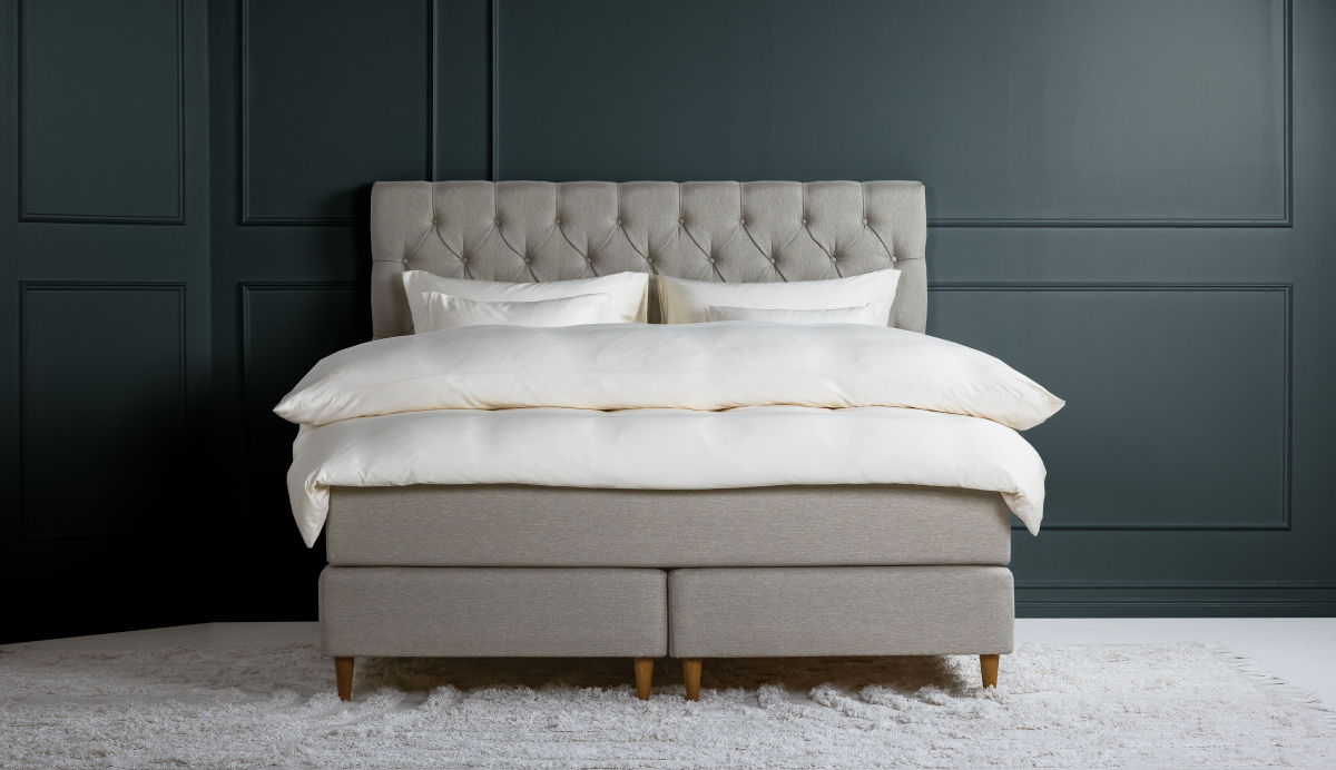 Winga Chess Kontinentalsäng Beige 160