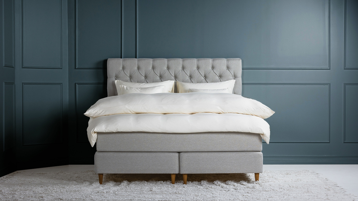 Winga Chess Kontinentalsäng Grå