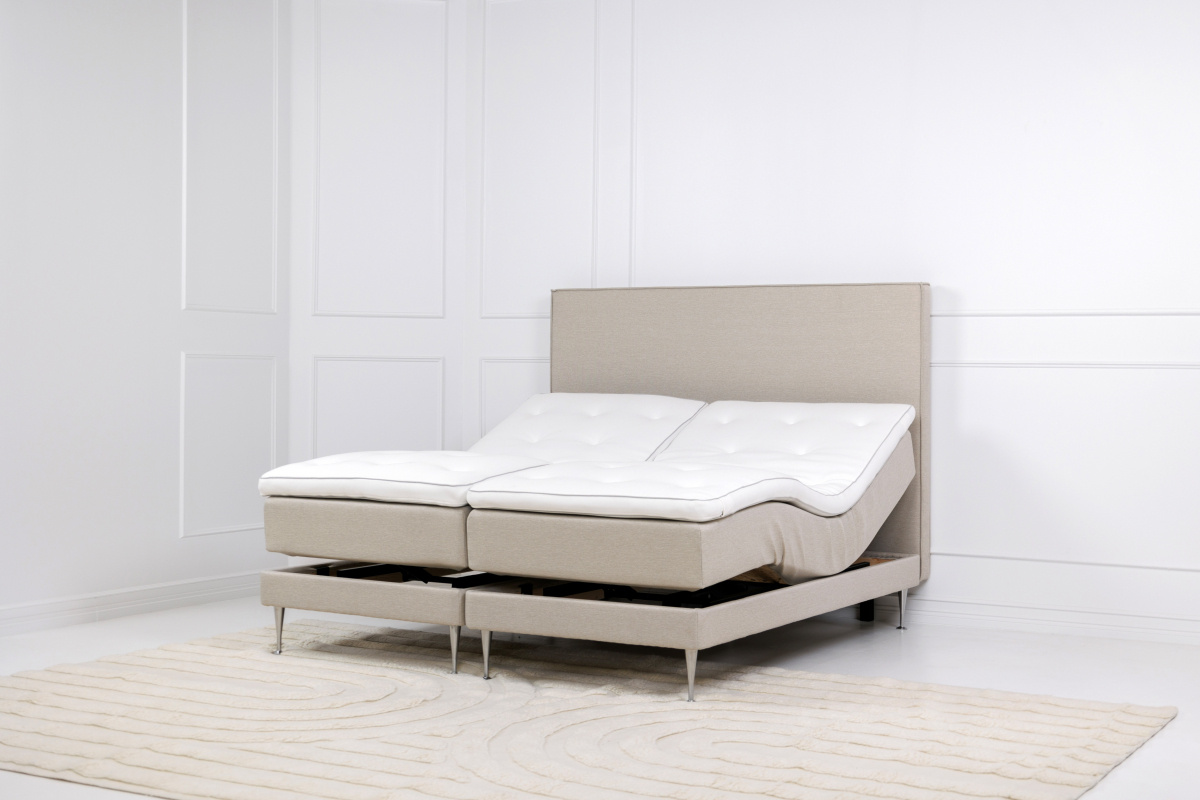 Winga Premium Ställbar Säng Beige 180