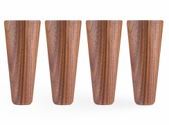 Hilding Sängben Rund Konad Valnöt