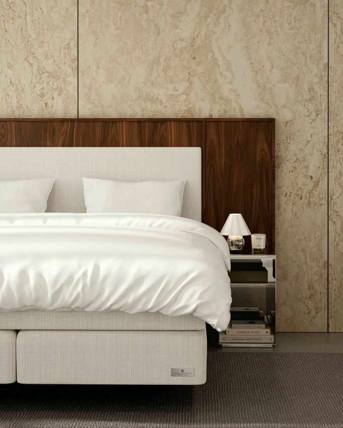 Carpe Diem Beds Sandö Iconic Kontinentalsäng med tyg Exclusive 180x200 cm