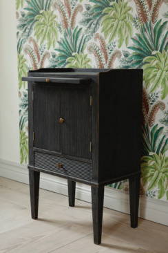 K.A ROOS Sofia Yöpöytä Charcoal