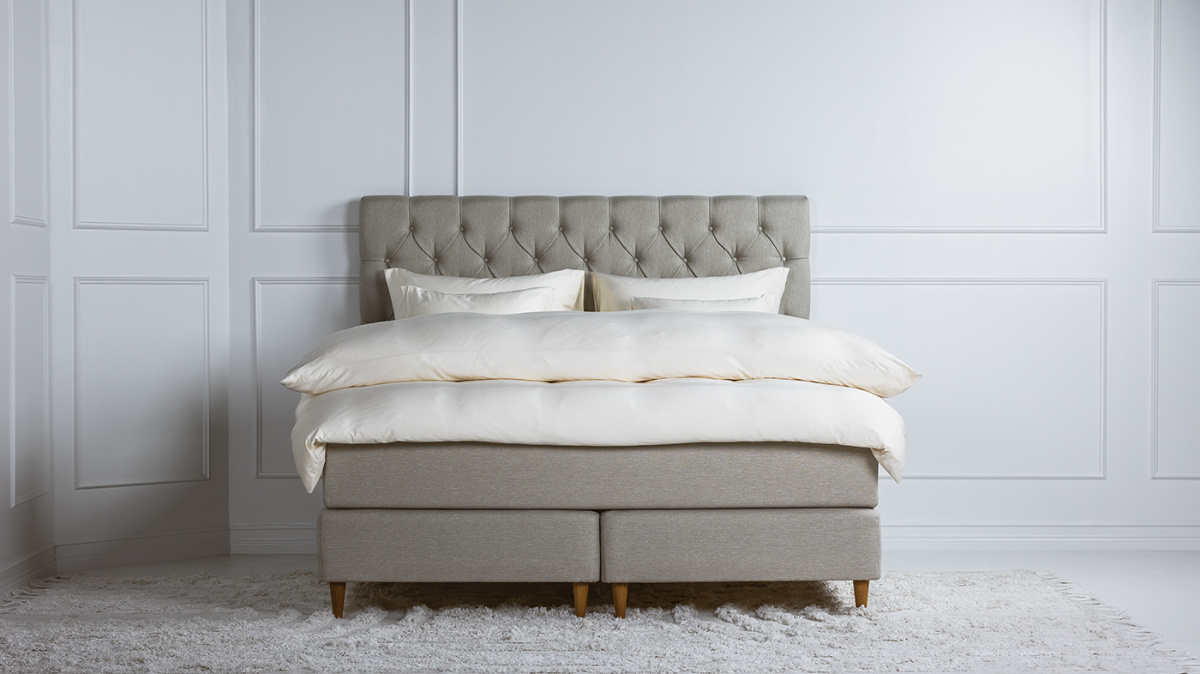 Winga Premium Kontinentalsäng Beige 180x200 cm